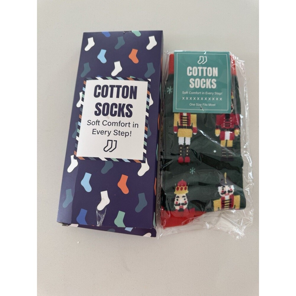 New Men's NUTCRACKER Novelty Christmas Socks New Shoe Size 6-12.5